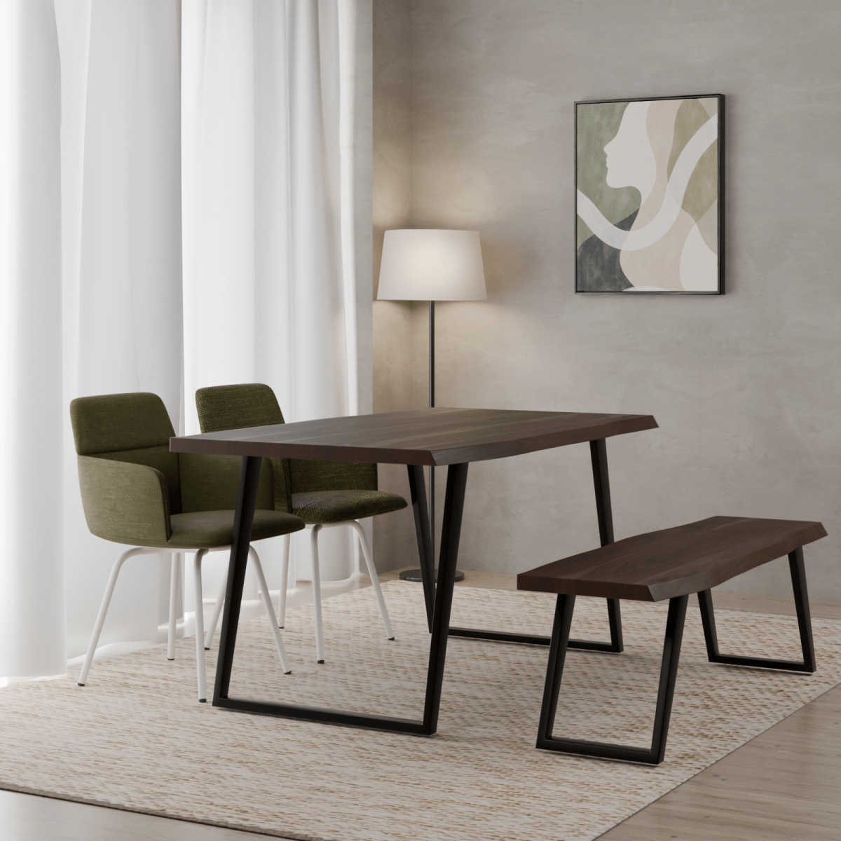 Arthur Acacia Wood Dining Table - OPULENT Co