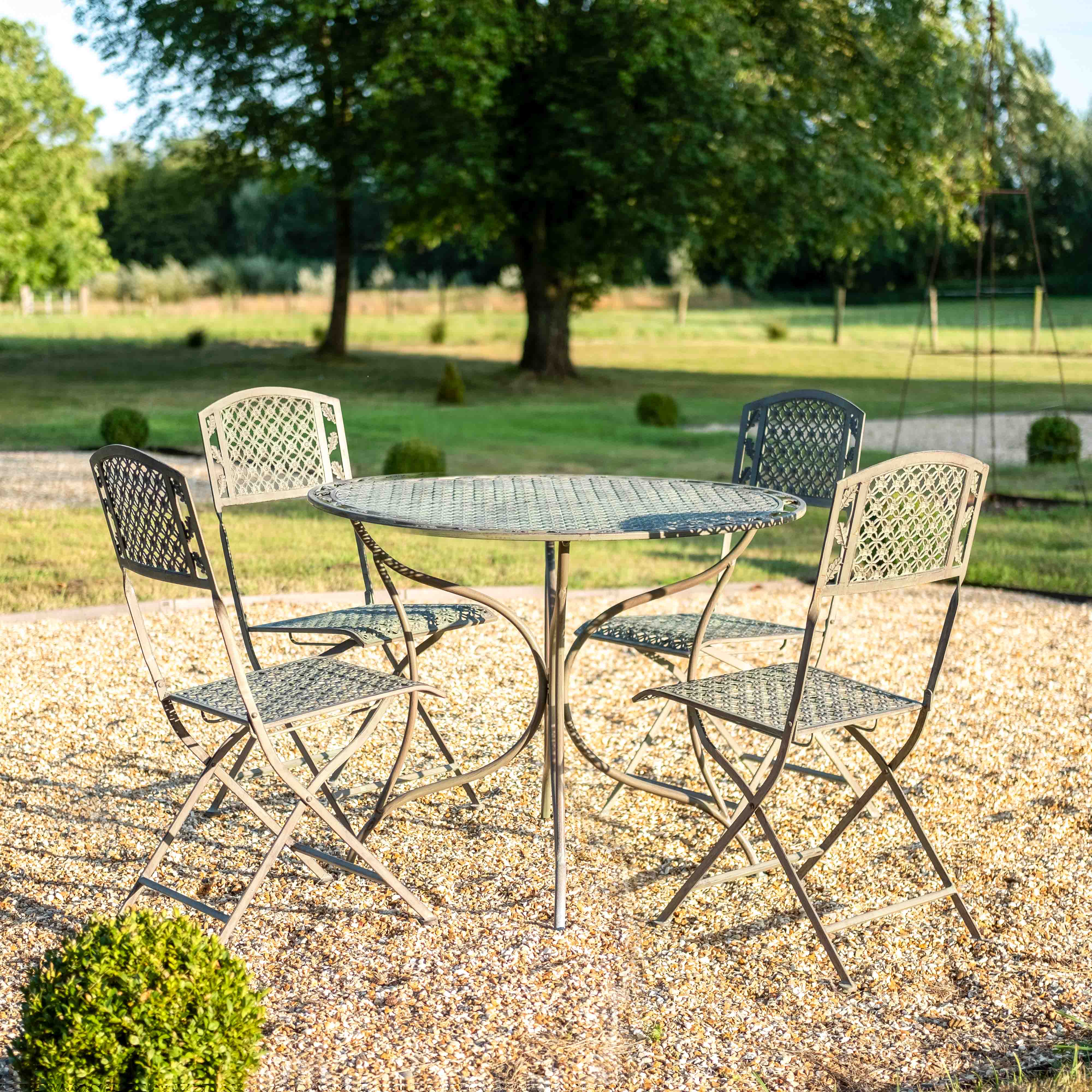 Oak leaf 5pc | Dining Bistro Set | Sage brown