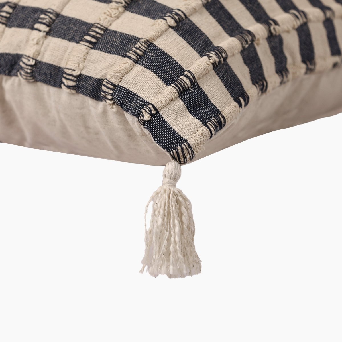Freya Cotton Indigo Cushion - OPULENT Co