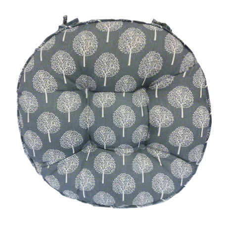 Round XL Seatpad | Blue Linen Look - OPULENT Co