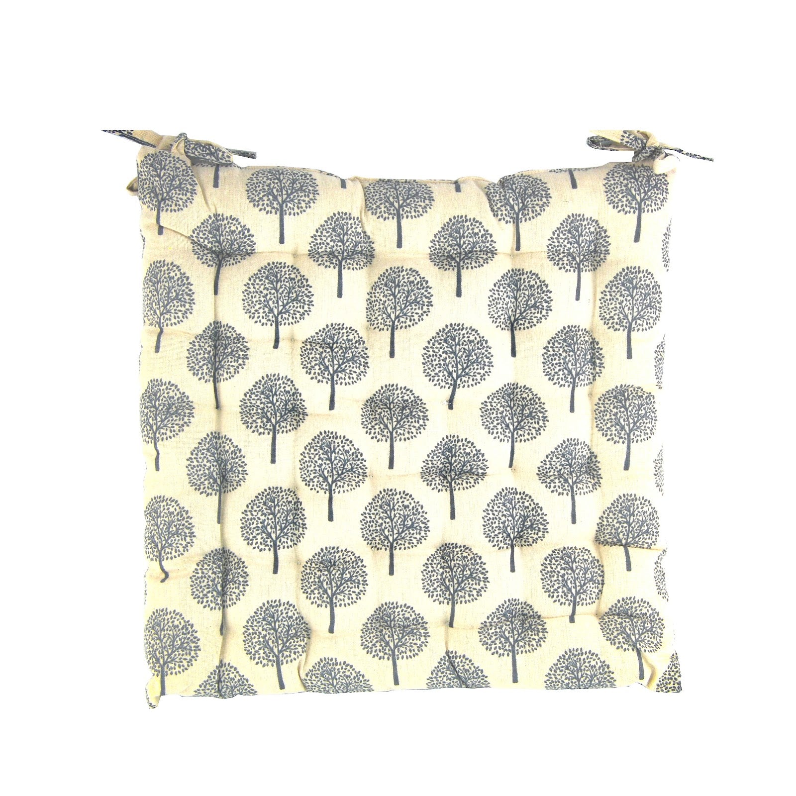 Square Seatpad | Cream Linen Look - OPULENT Co