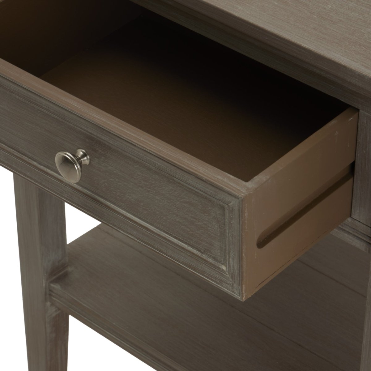 The Serene Collection One Drawer Side Table - OPULENT Co