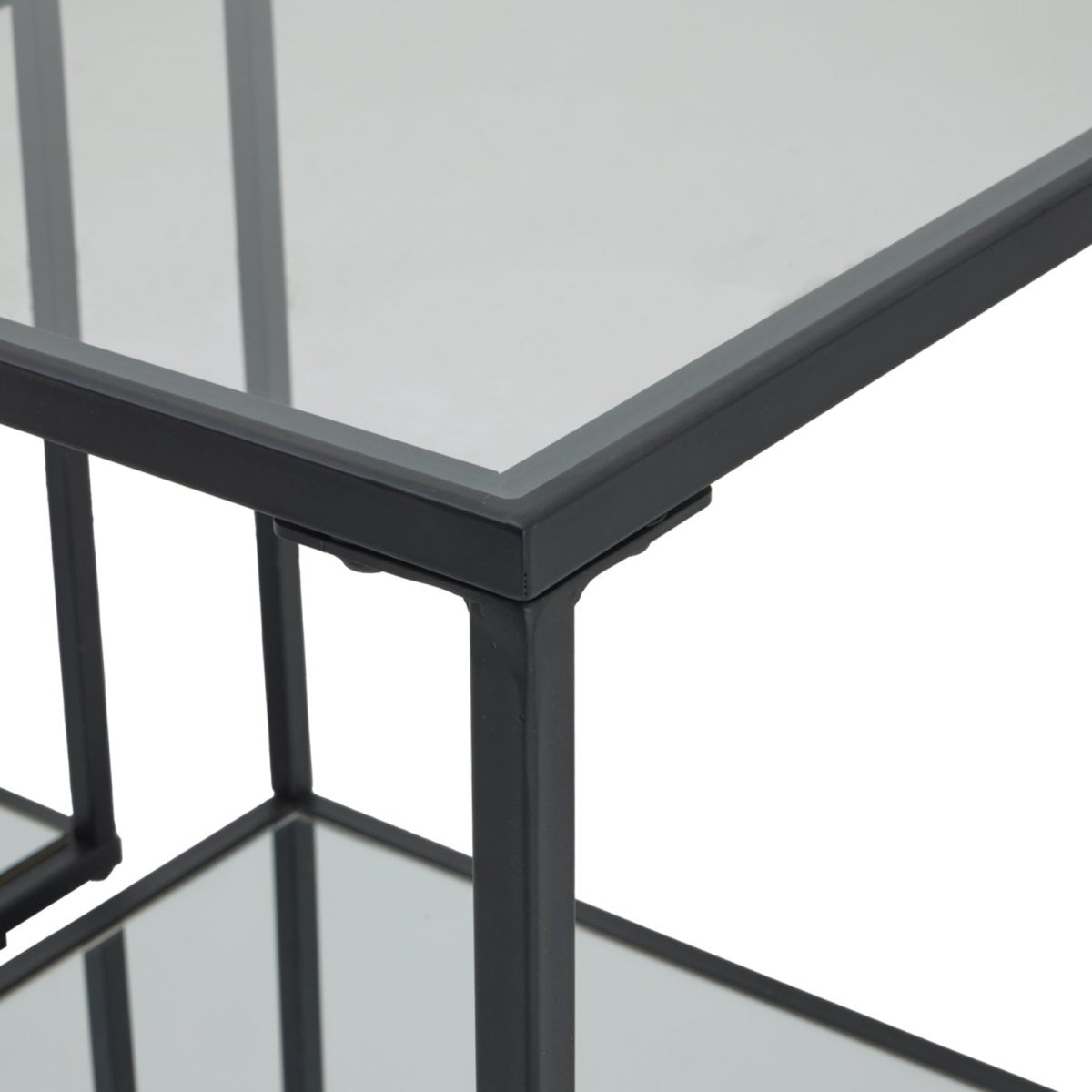 Lennox Black Framed Set Of 2 Side Tables - OPULENT Co
