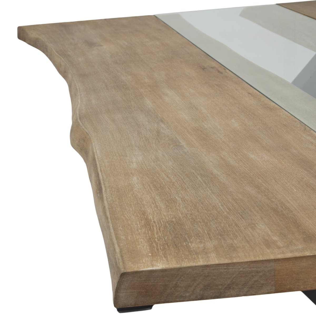Live Edge Collection Light Acacia River Dining Table - OPULENT Co