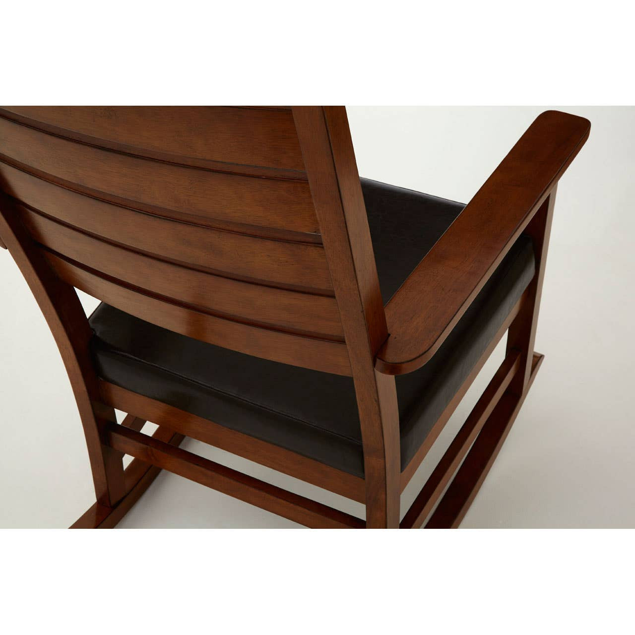 Freedom Brown Leather Effect Rocking Chair