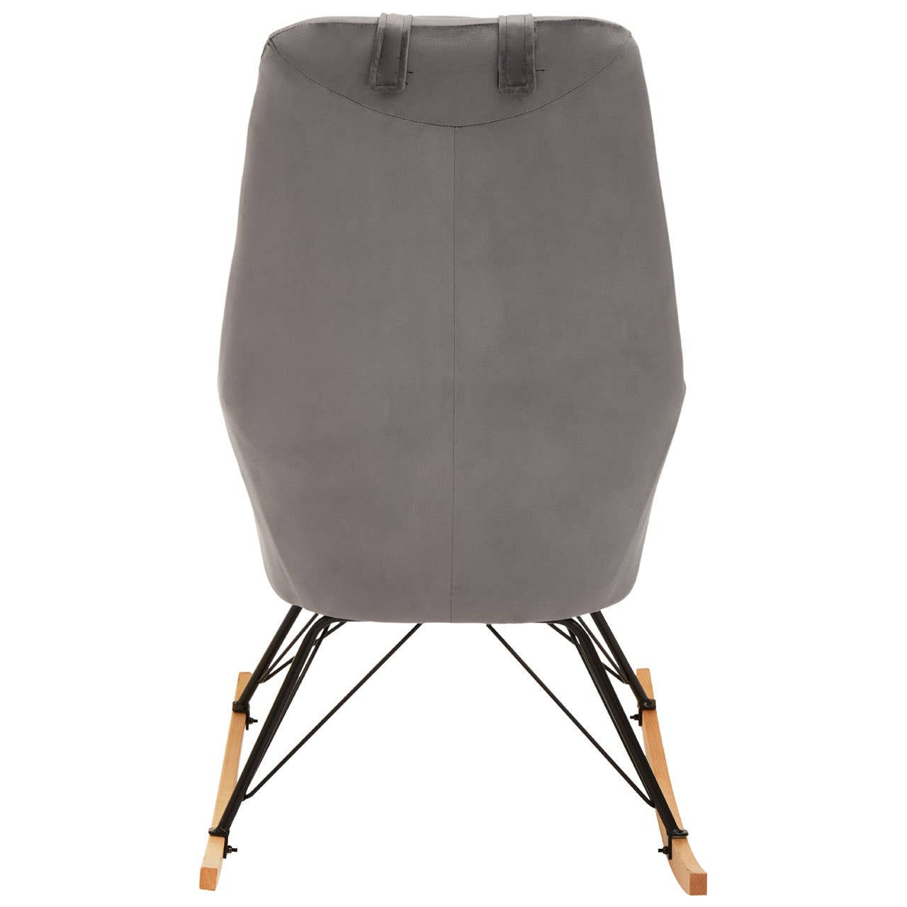 Solna Grey Velvet Rocking Chair