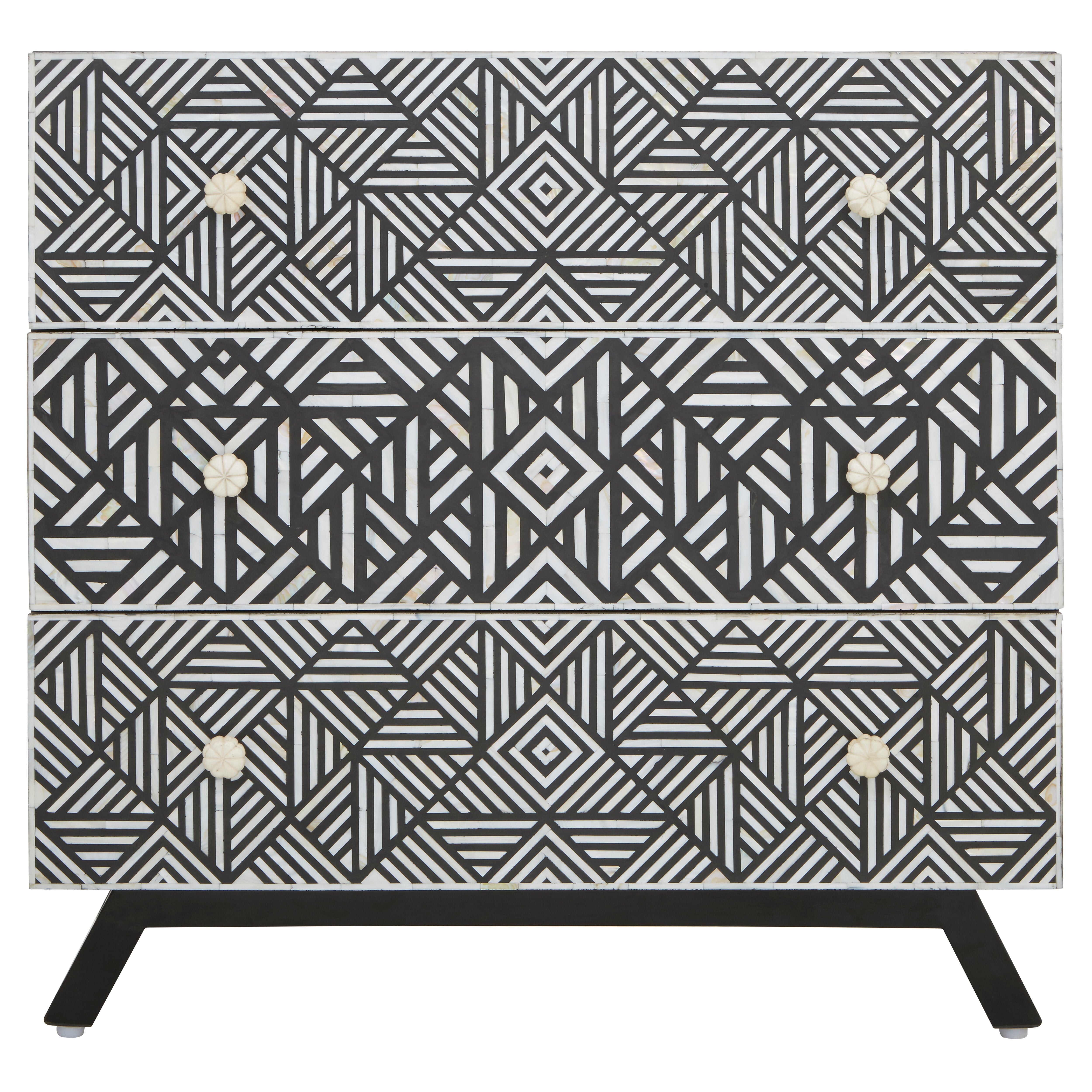 Allora Bone Monochrome Chest Of Drawers