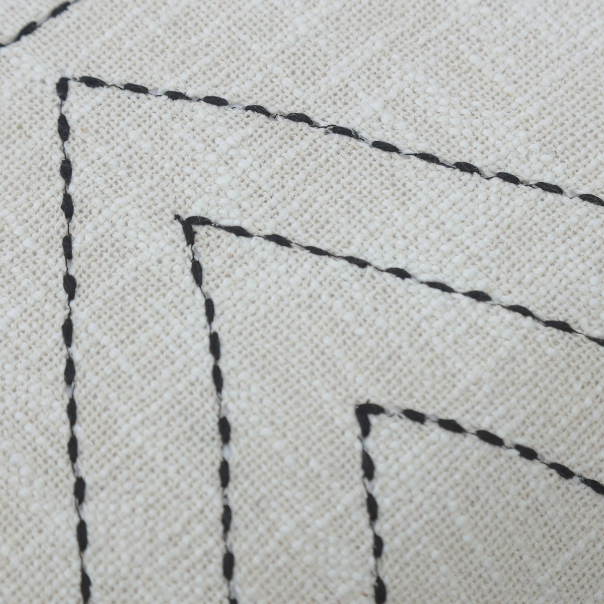 Parin Geometric Embroidered Cotton Cushion - OPULENT Co