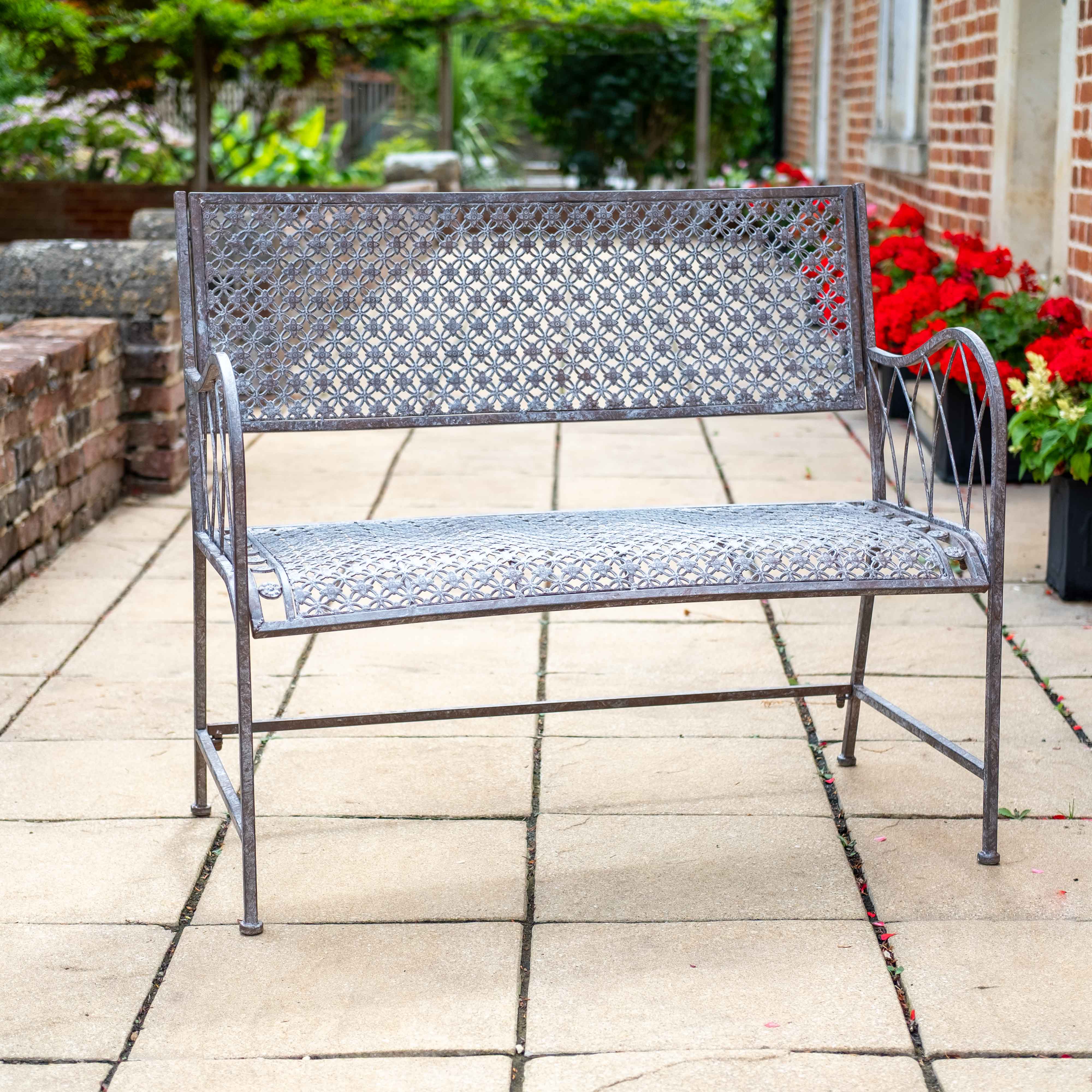 Marlborough Metal Bench | Stone