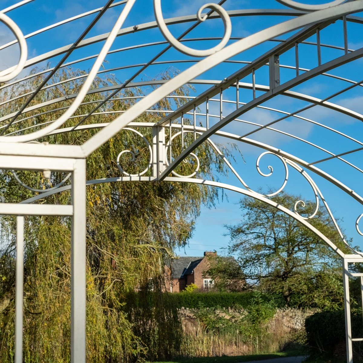 Marseille Metal Gazebo | Cream - OPULENT Co