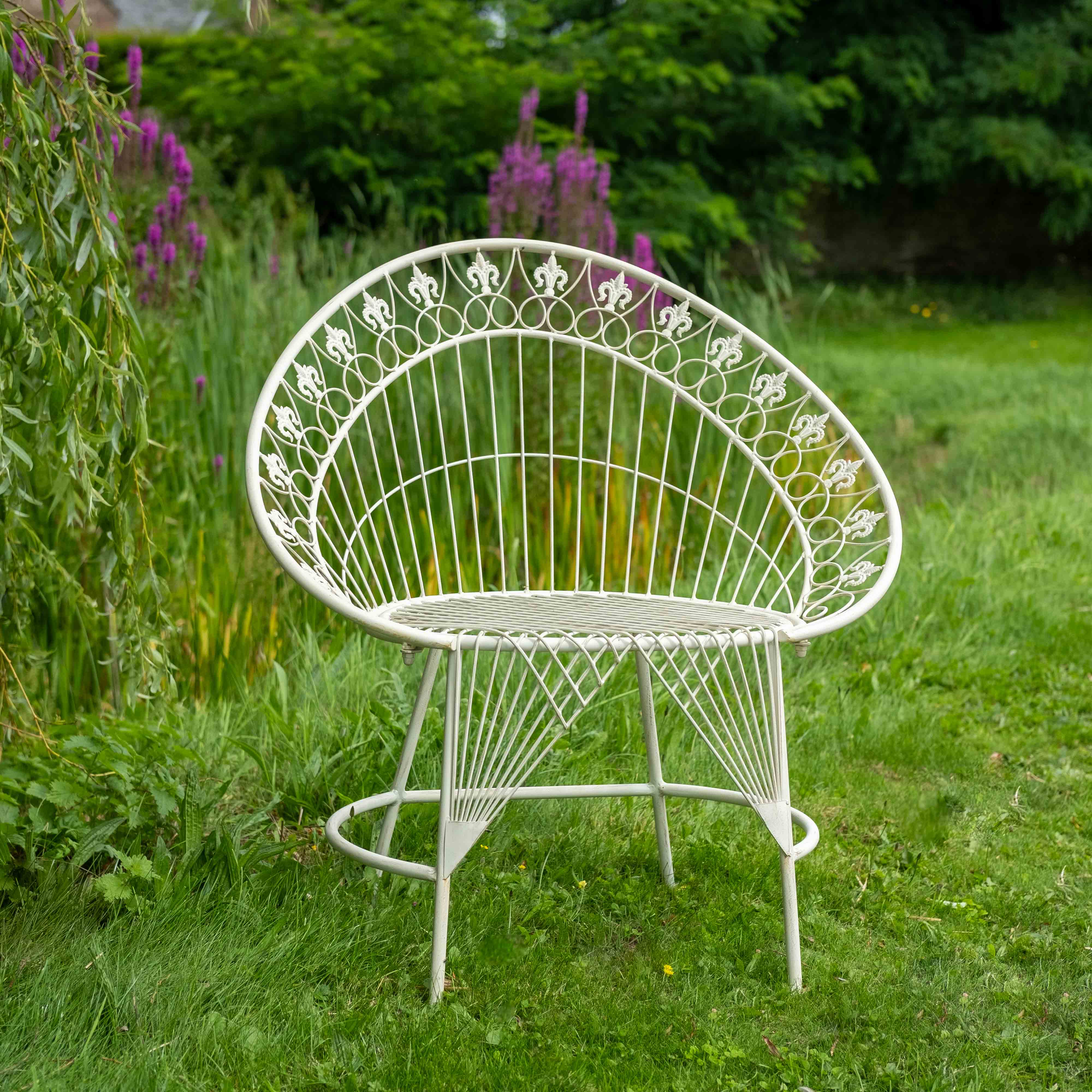 BLAISDON HIGH BACK CHAIR X 2 | CREAM