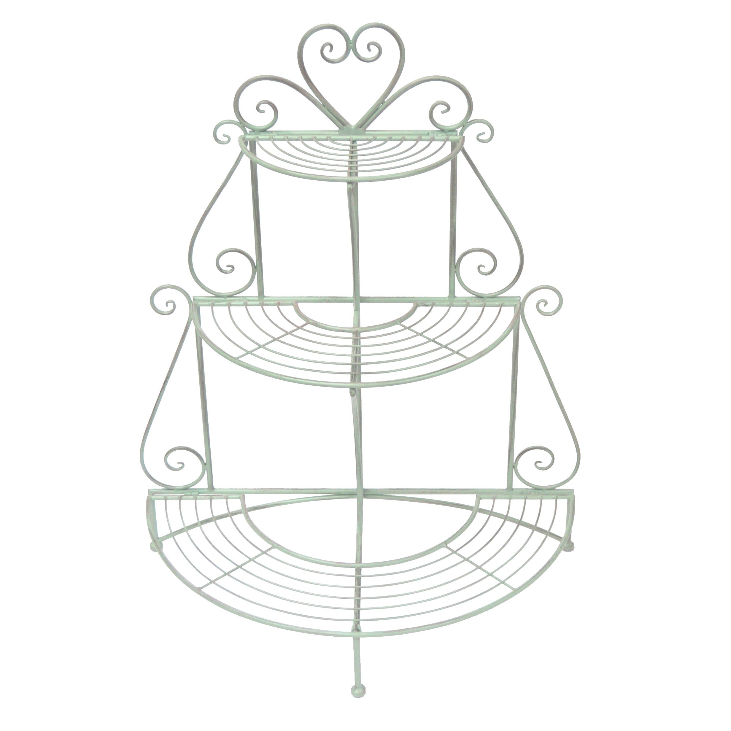 Heart Etager 3 Tier Plant Stand | Green