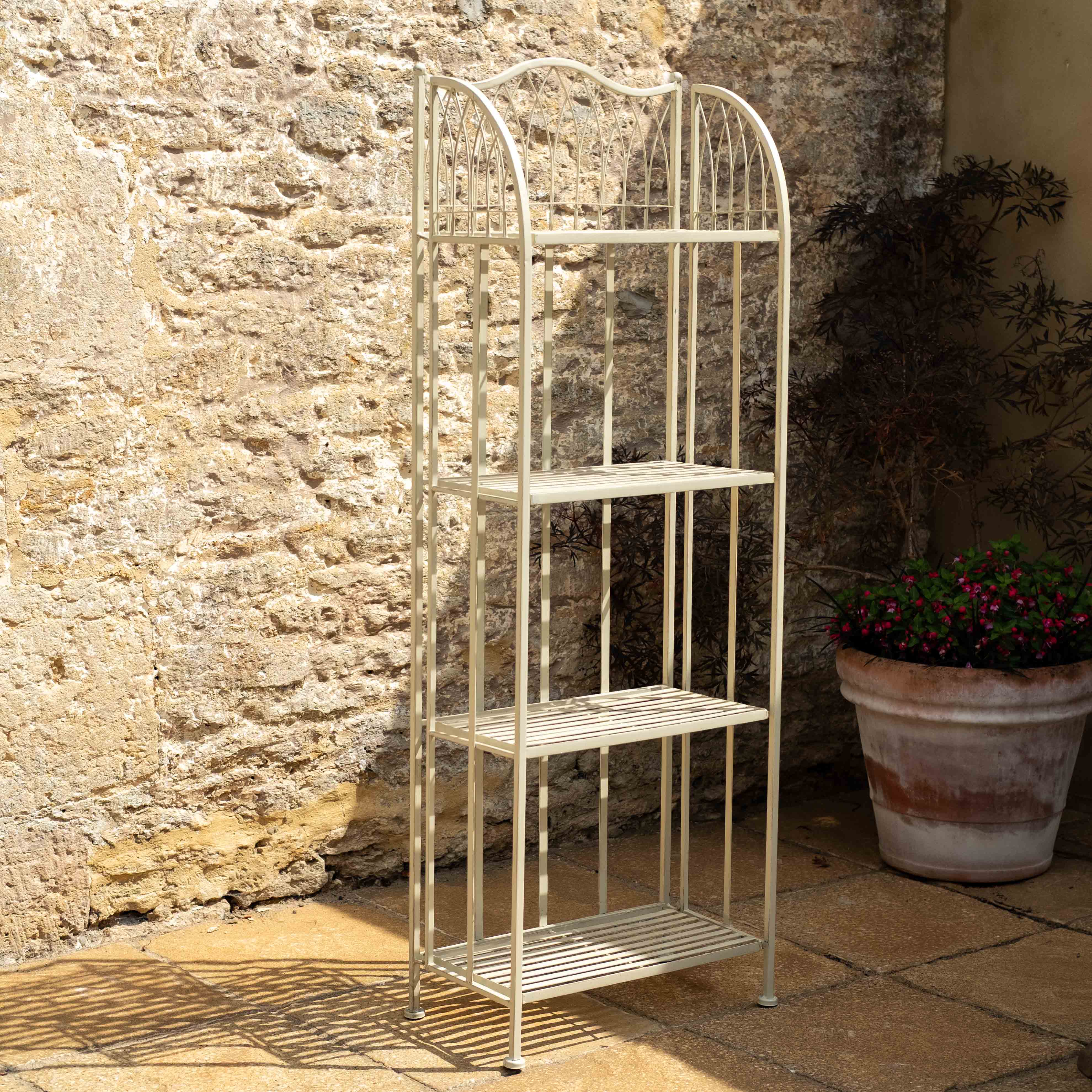 Hampton Bakers Rack | Planters | Cream