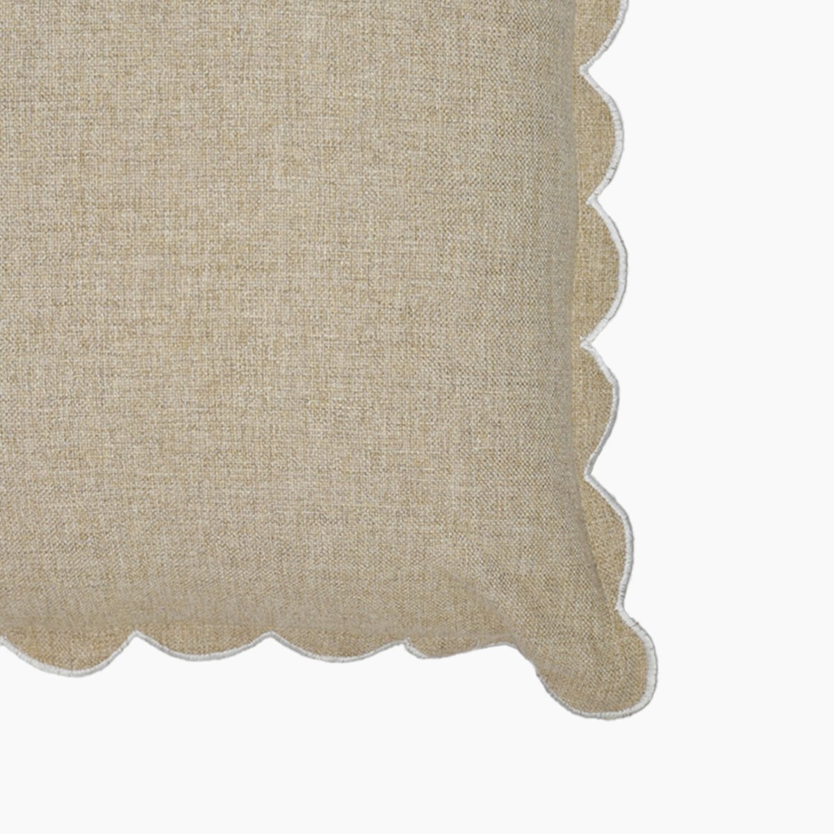 Elsie Cotton - Linen Beige Cushion - OPULENT Co