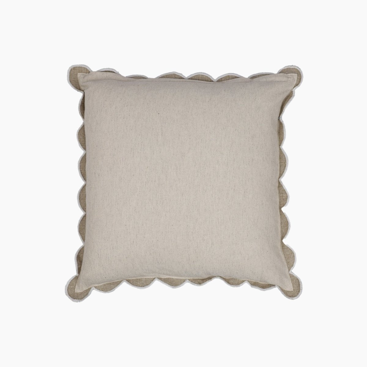 Elsie Cotton - Linen Beige Cushion - OPULENT Co