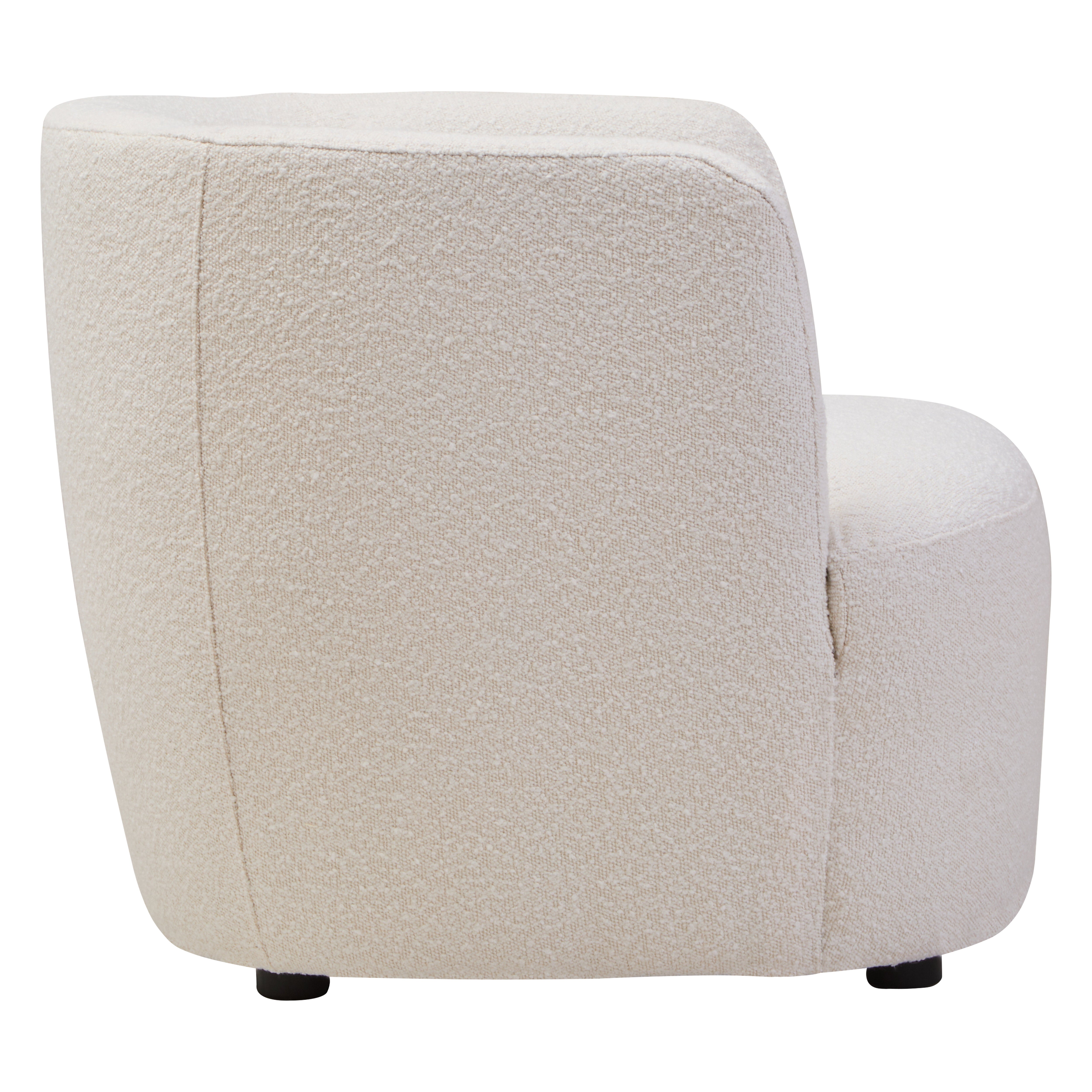 Brugara Textured Cream Curved Chair