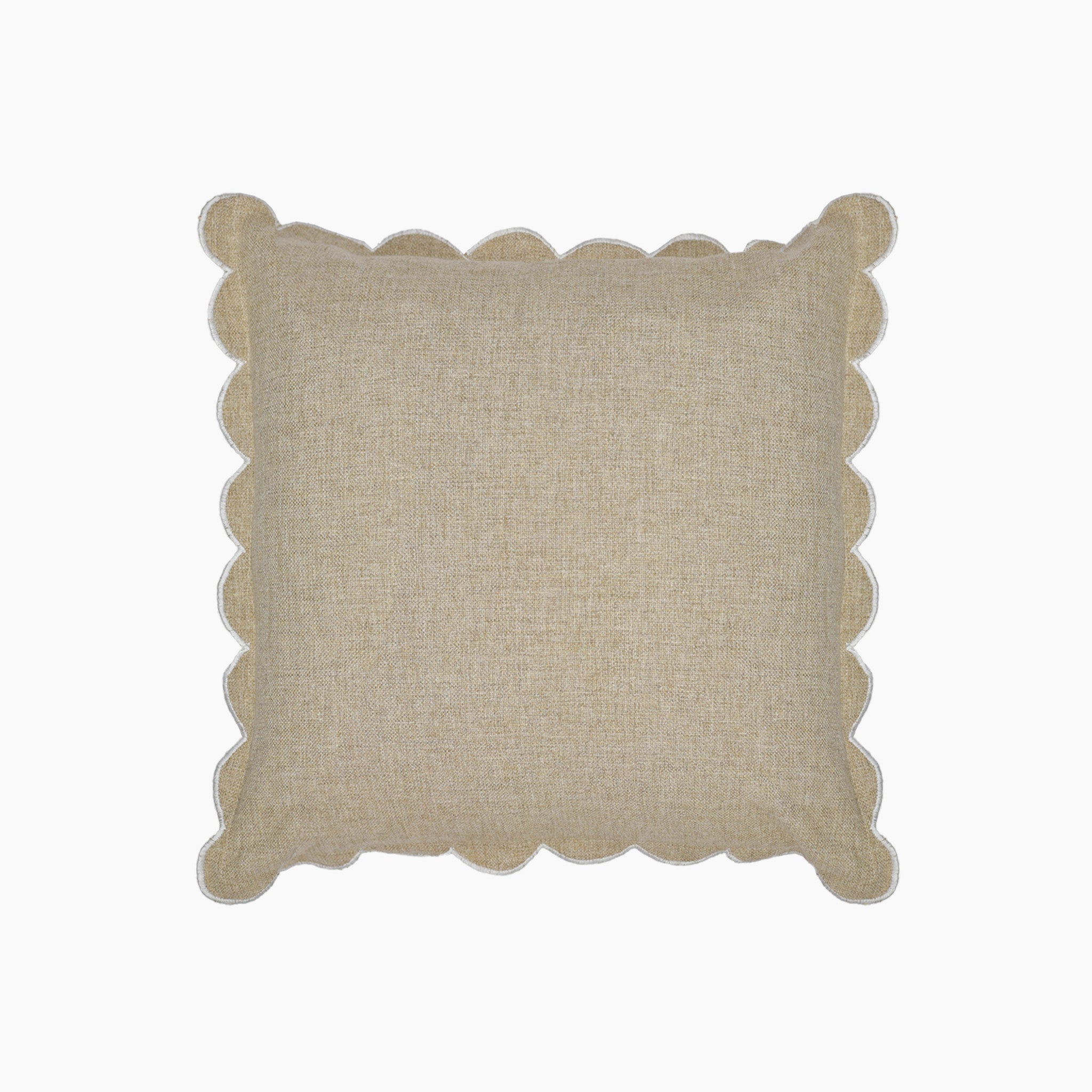 Elsie Cotton-Linen Beige Cushion