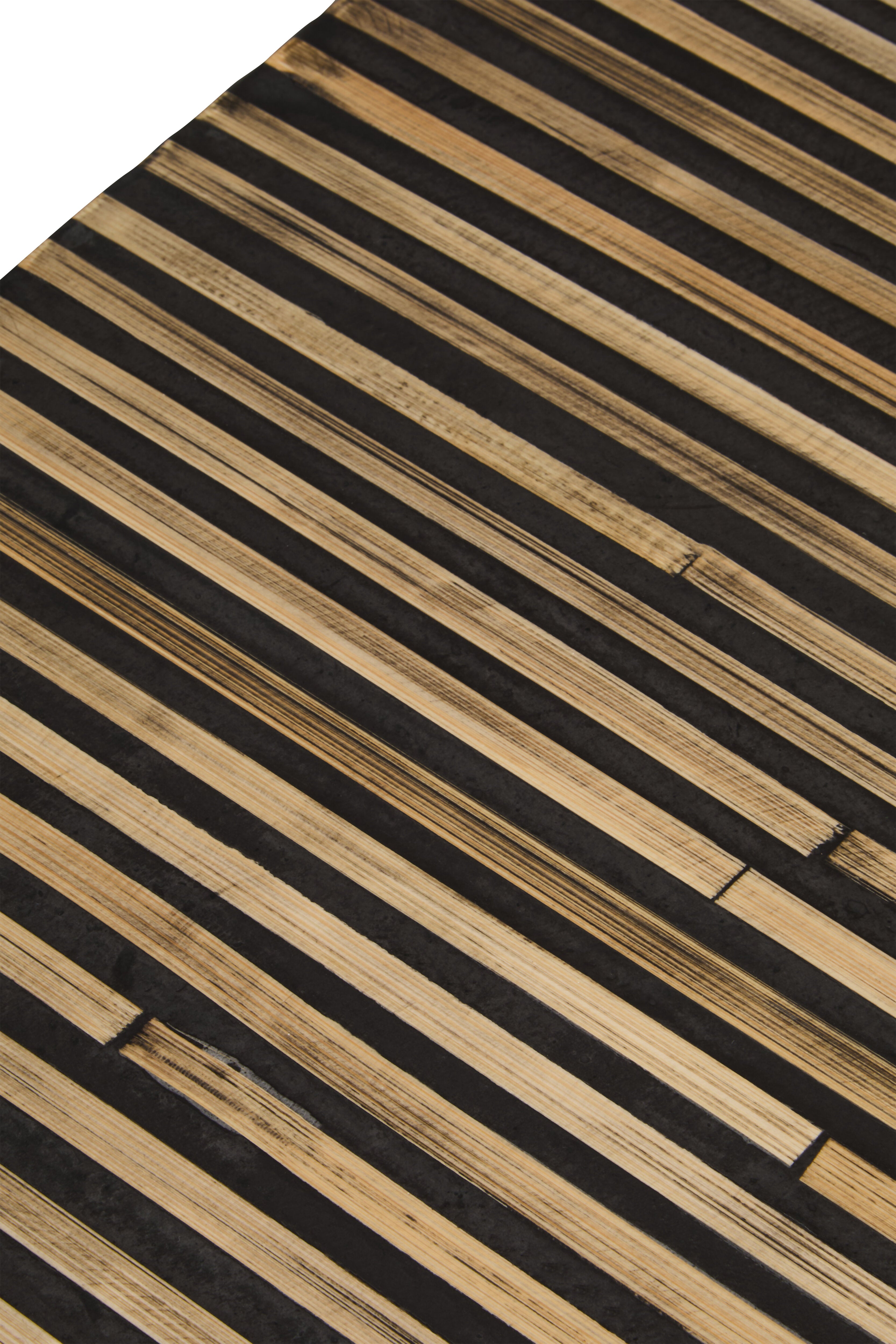 Nivara Bamboo Inlay Curved Console Table