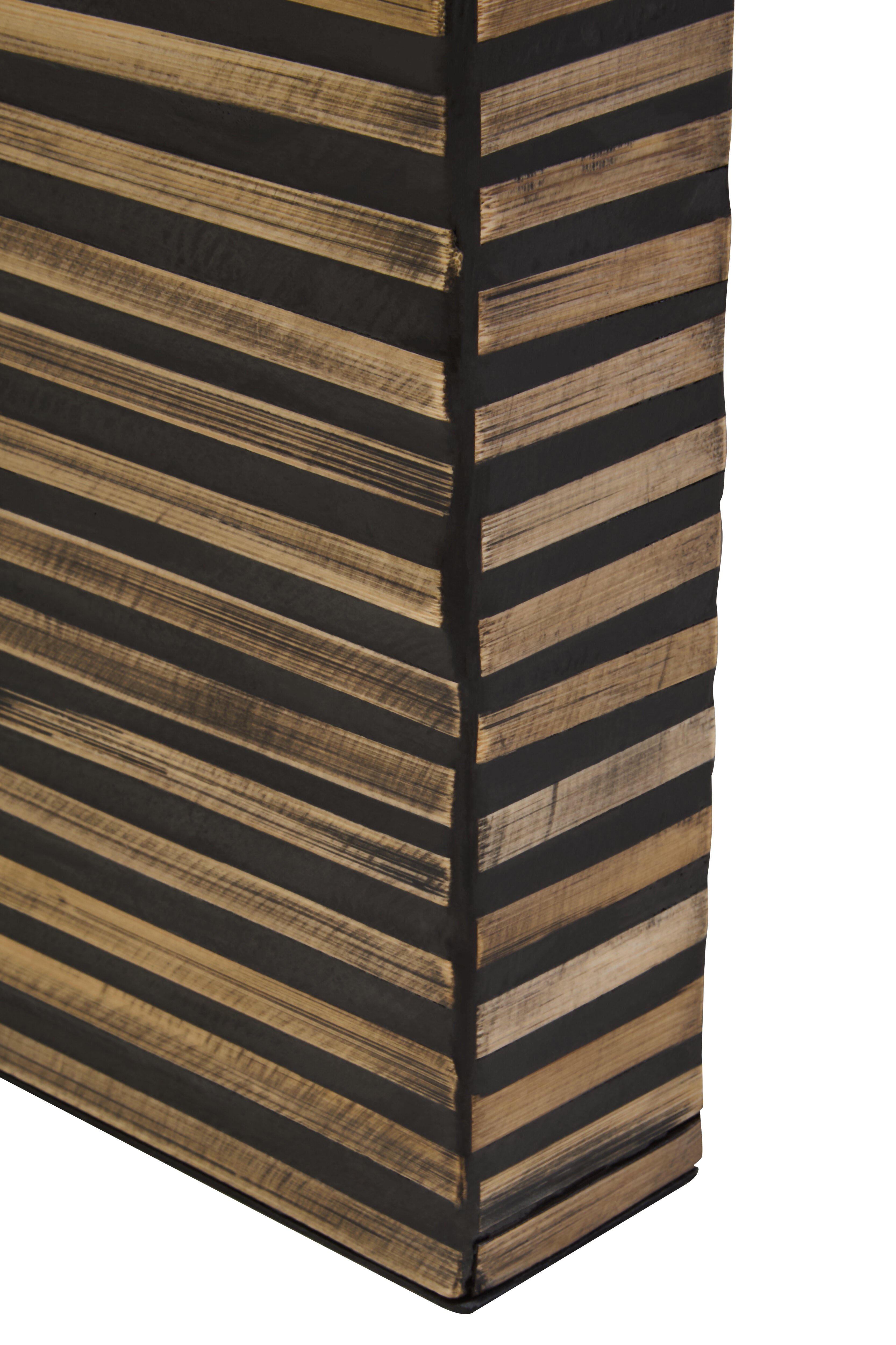 Nivara Bamboo Inlay Curved Console Table