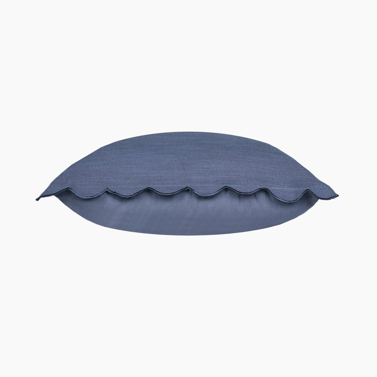 Elsie Cotton - Linen Blue Cushion - OPULENT Co