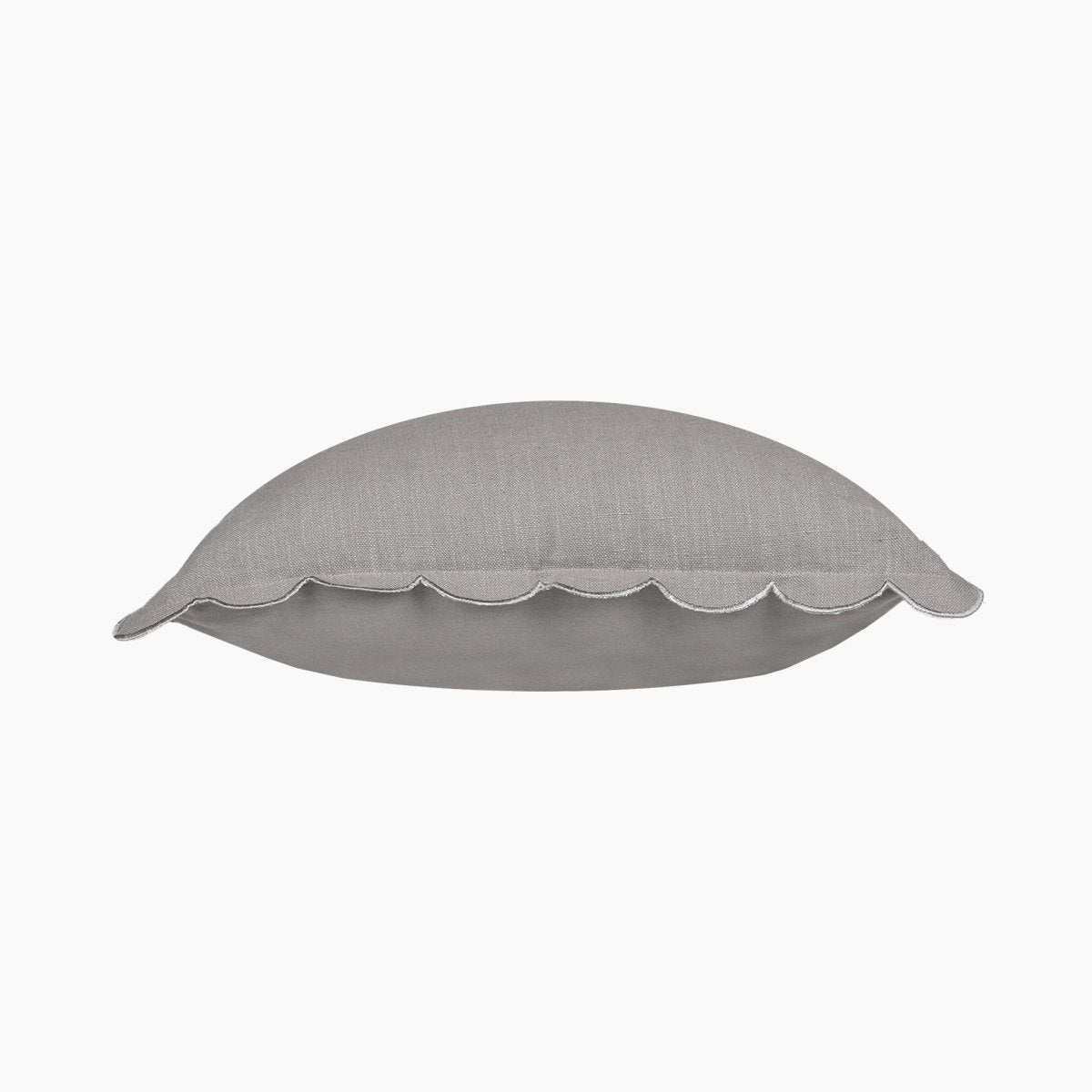 Elsie Cotton - Linen Grey Cushion - OPULENT Co