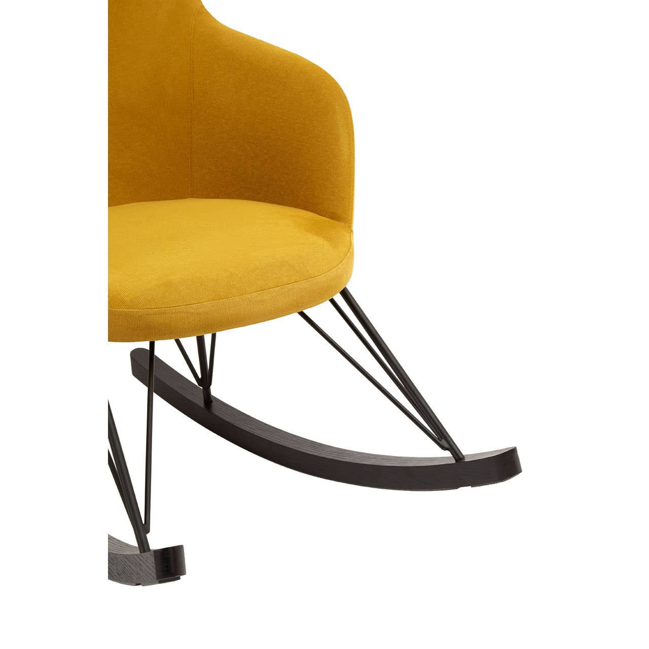 Erritso Yellow Rocking Chair High Back