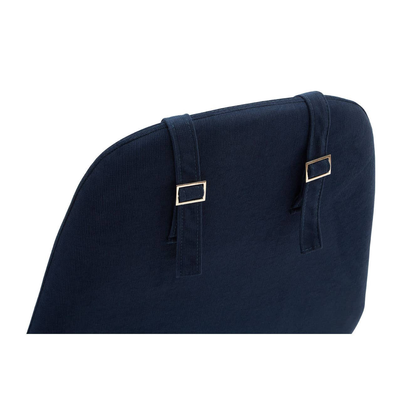 Erritso Blue Fabric Rocking Chair High Back