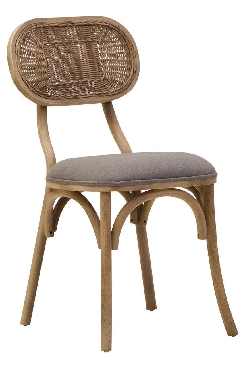 Nino Grey Wash Elm Wood Dining Chair