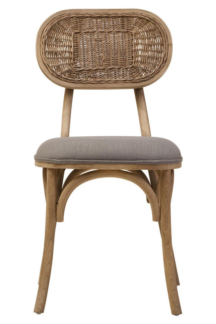 Nino Grey Wash Elm Wood Dining Chair