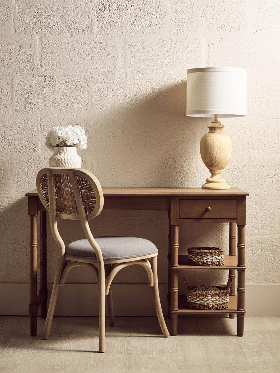 Nino Grey Wash Elm Wood Dining Chair