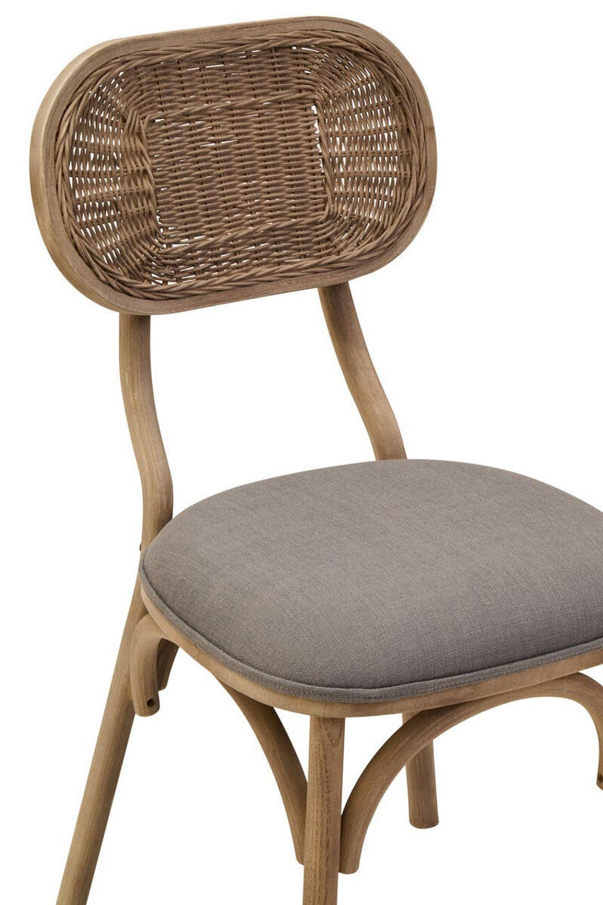 Nino Grey Wash Elm Wood Dining Chair