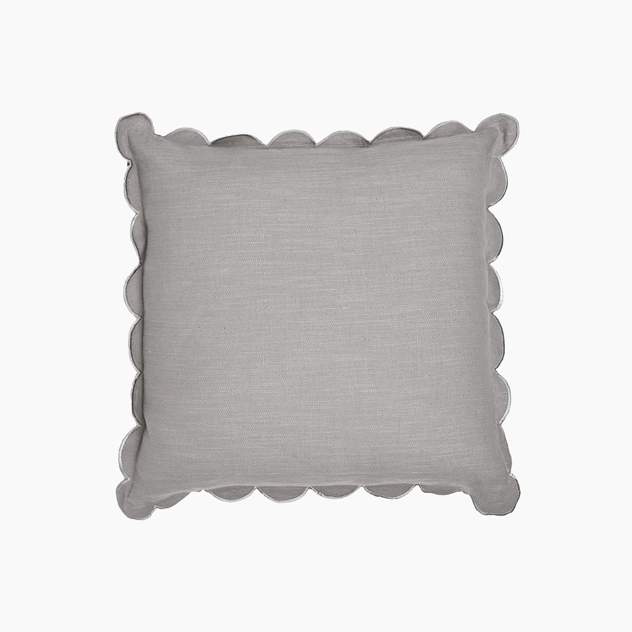 Elsie Cotton-Linen Grey Cushion