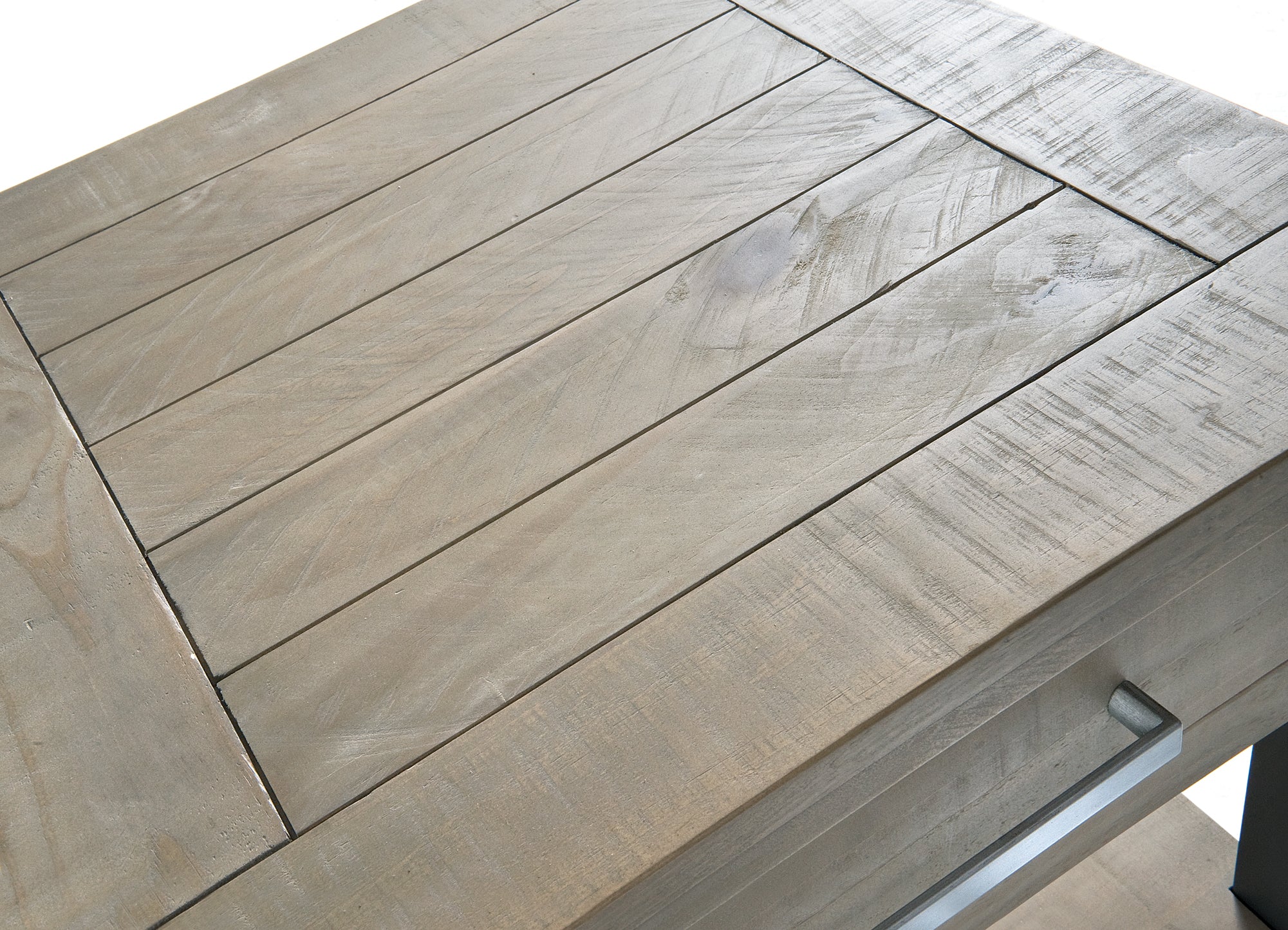 Lowry Iron Framed Coffee Table | Driftwood Pine