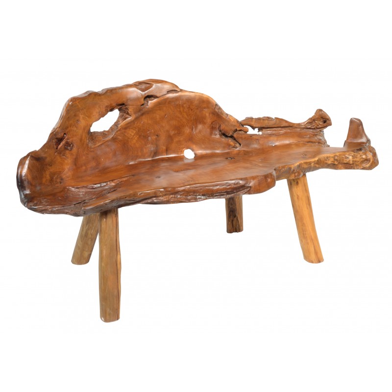 Teak Root Wooden Bench