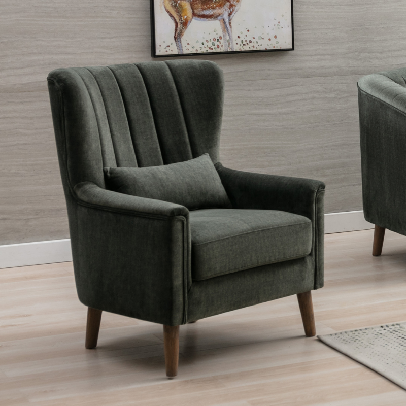 Melbah Armchair in Winter Moss