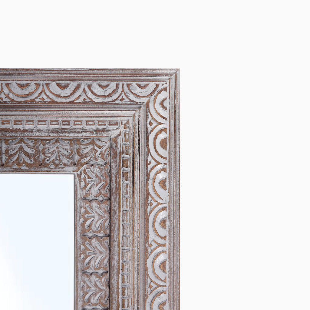 Naaz Carved Wooden Mirror