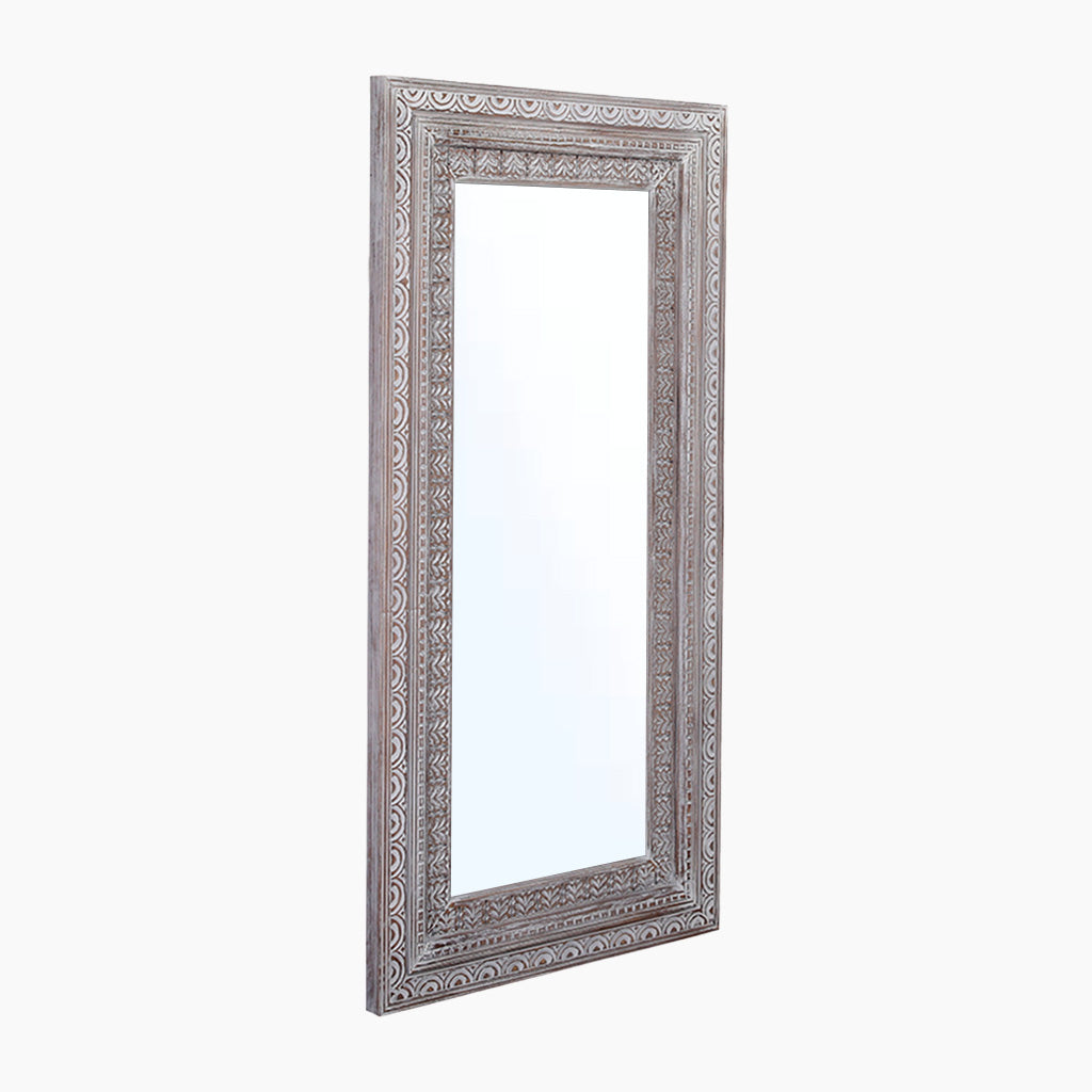 Naaz Carved Wooden Mirror