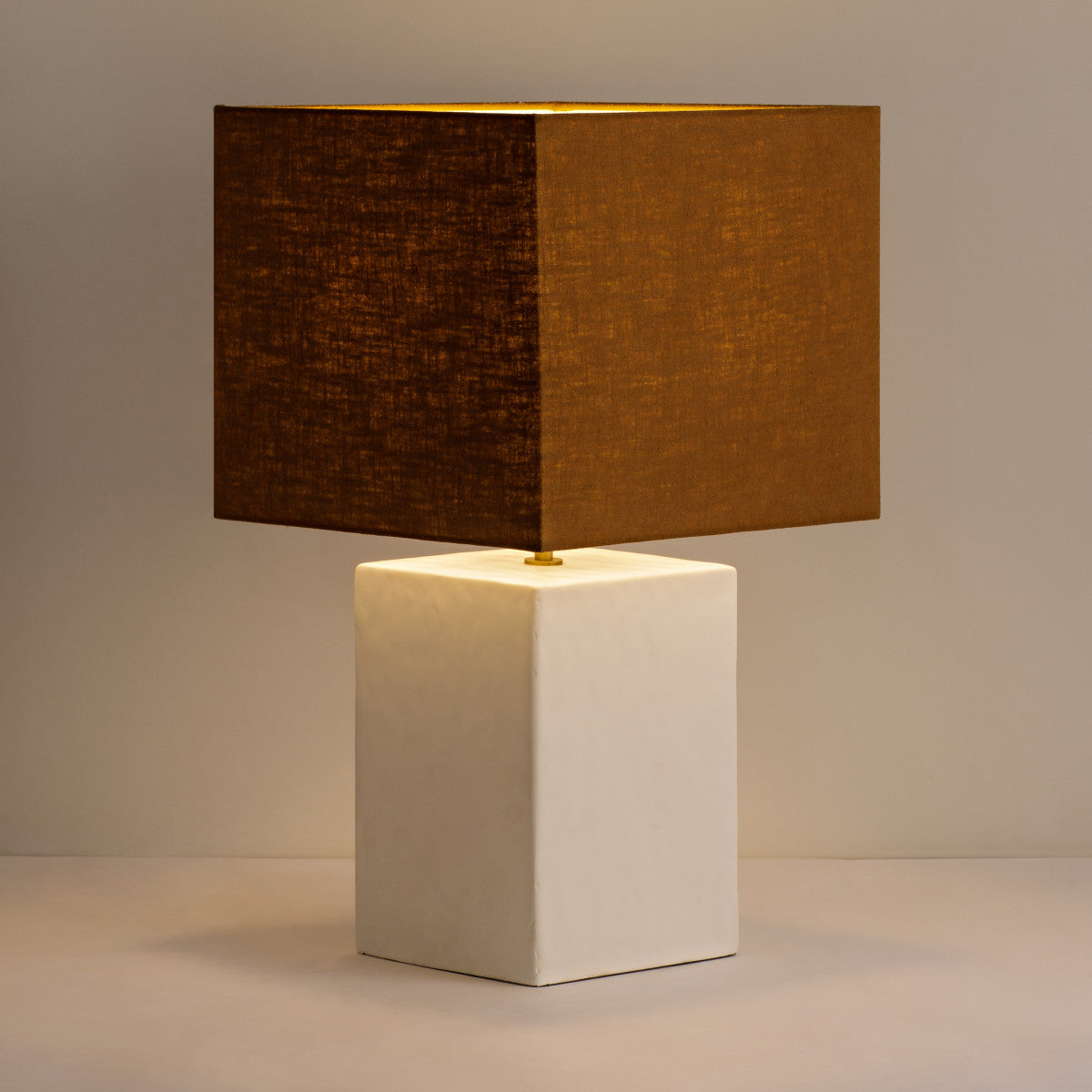 Lamp - Small Rectangular Gesso