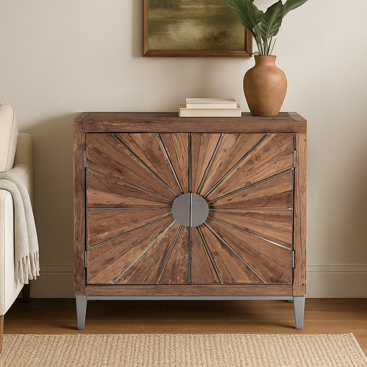 Mode Reclaimed Wood Two Door Cabinet - OPULENT Co