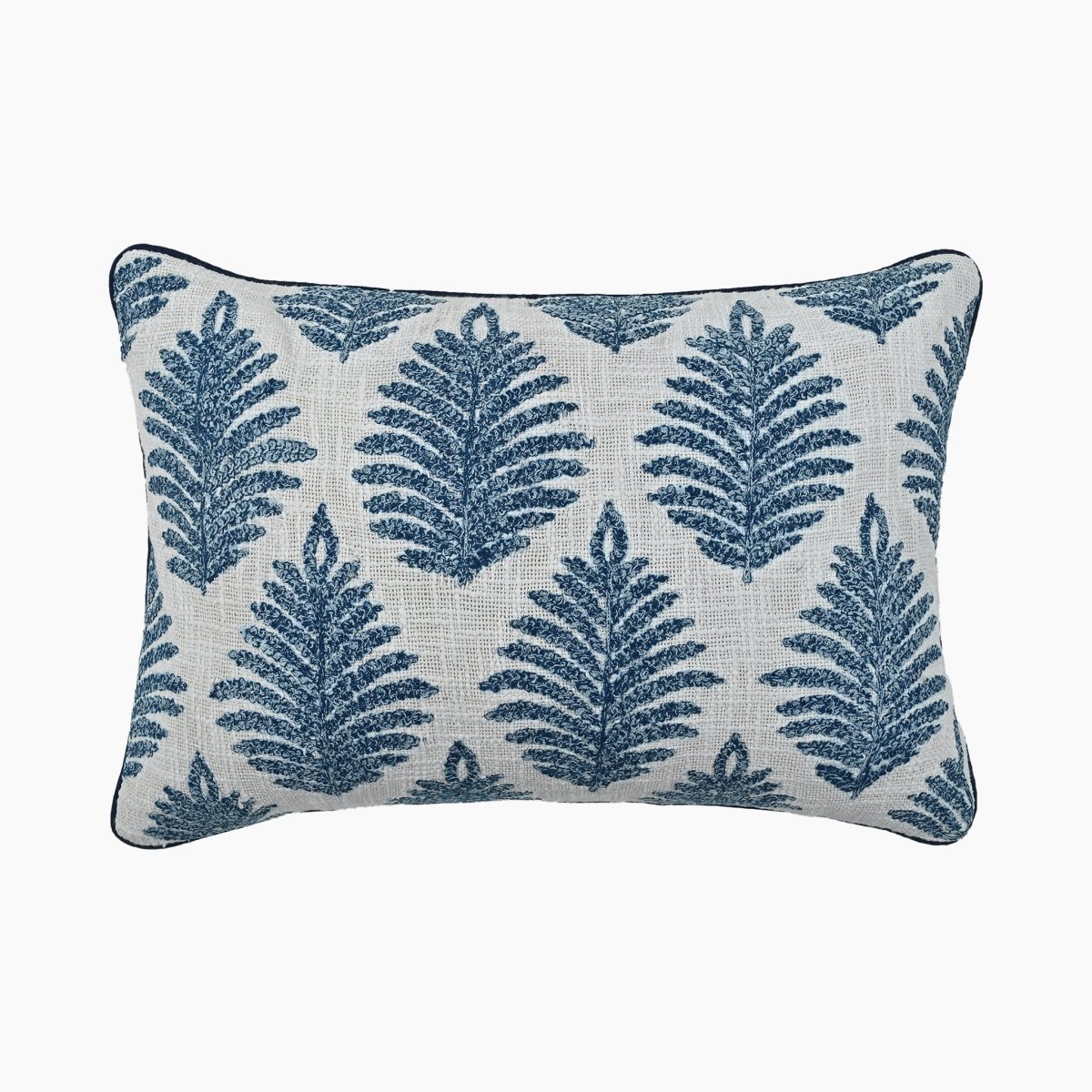 Bloom Cotton Embroidered Cushion - OPULENT Co