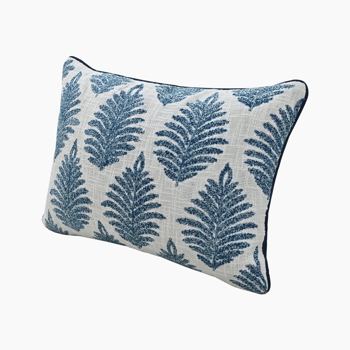 Bloom Cotton Embroidered Cushion - OPULENT Co