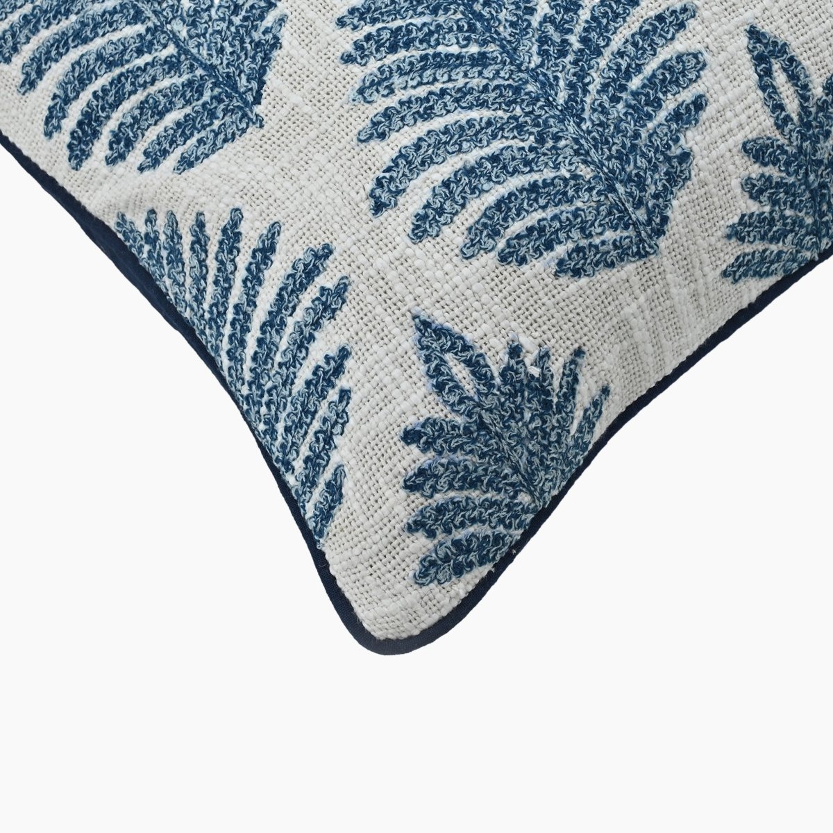 Bloom Cotton Embroidered Cushion - OPULENT Co