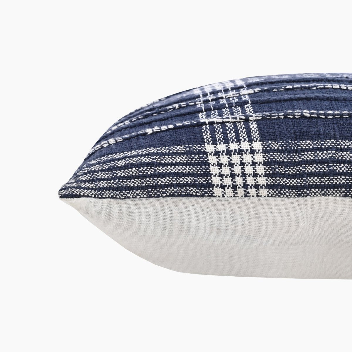 Guinevere Blue Cotton Cushion - OPULENT Co