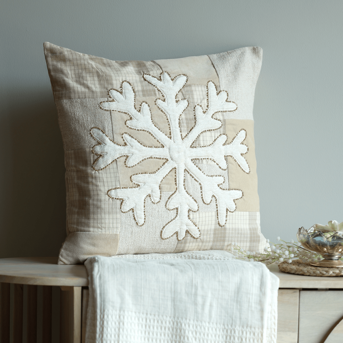 Blake Cotton Blend Cushion - OPULENT Co