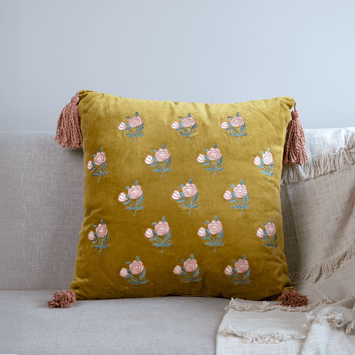 Luna Velvet Cushion - OPULENT Co