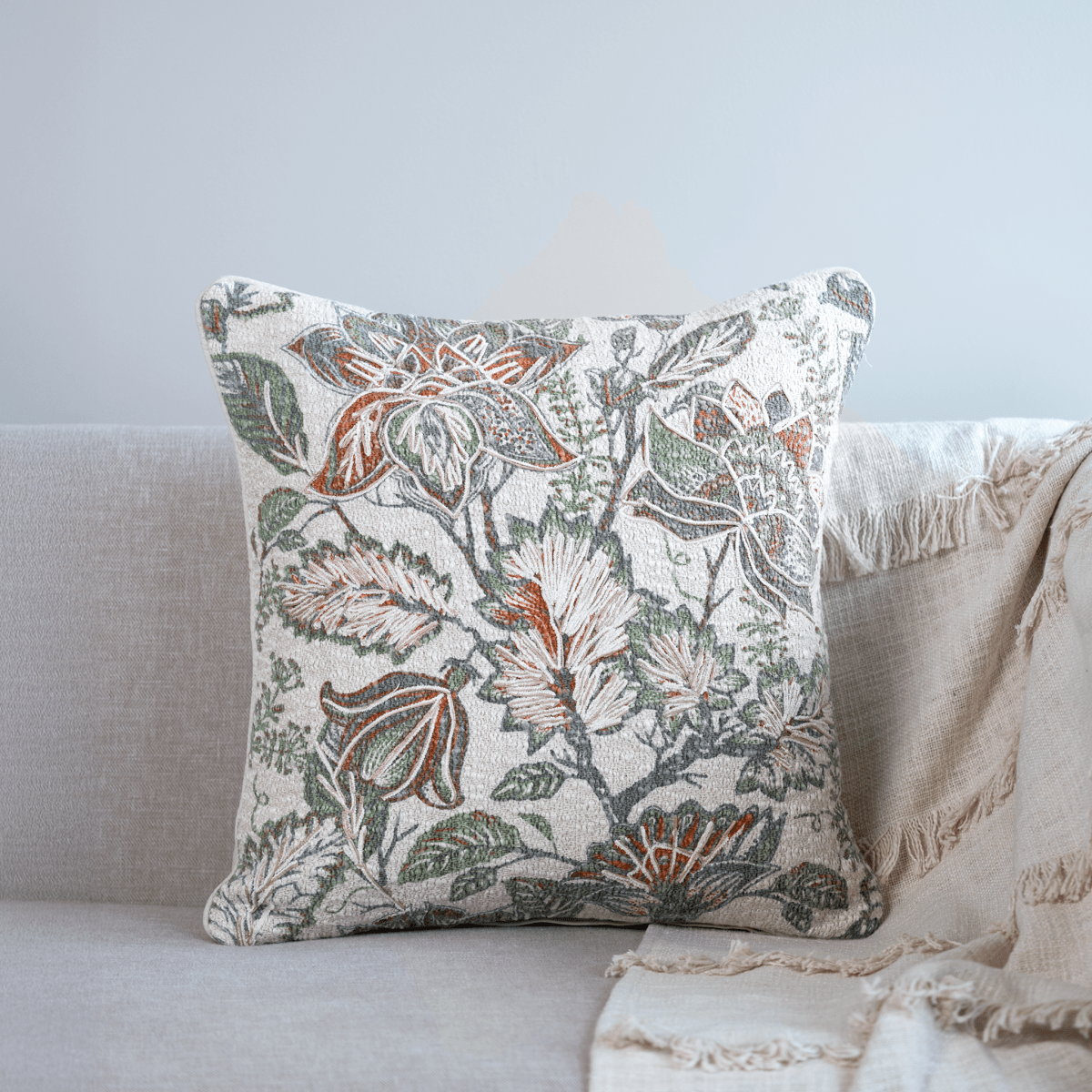 Perry Cotton Linen Blend Cushion - OPULENT Co