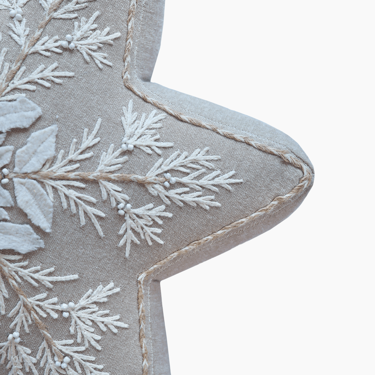 Joyful Star Cotton Chambray Cushion - OPULENT Co