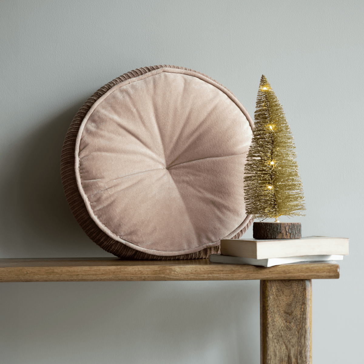 Peach Glory Cotton Velvet Cushion - OPULENT Co