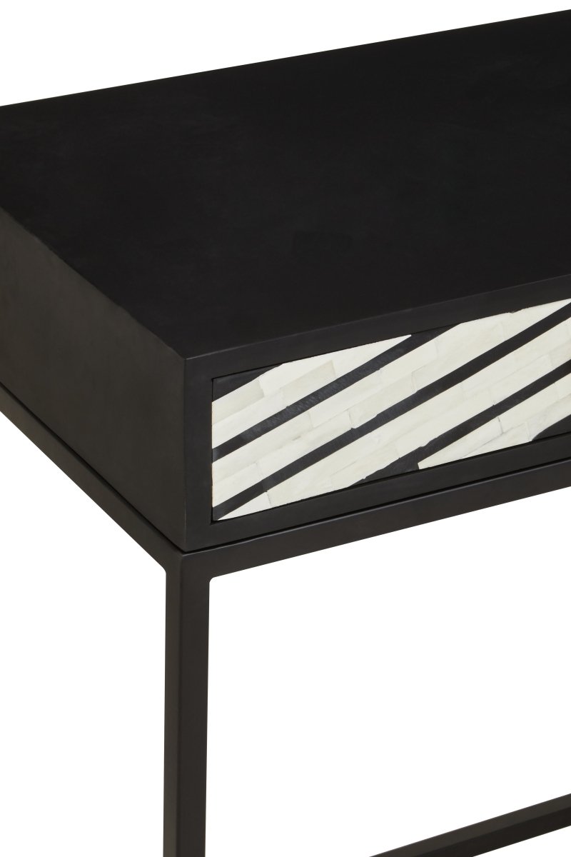 Allora Two Drawer Console Table | Bone Inlay - OPULENT Co