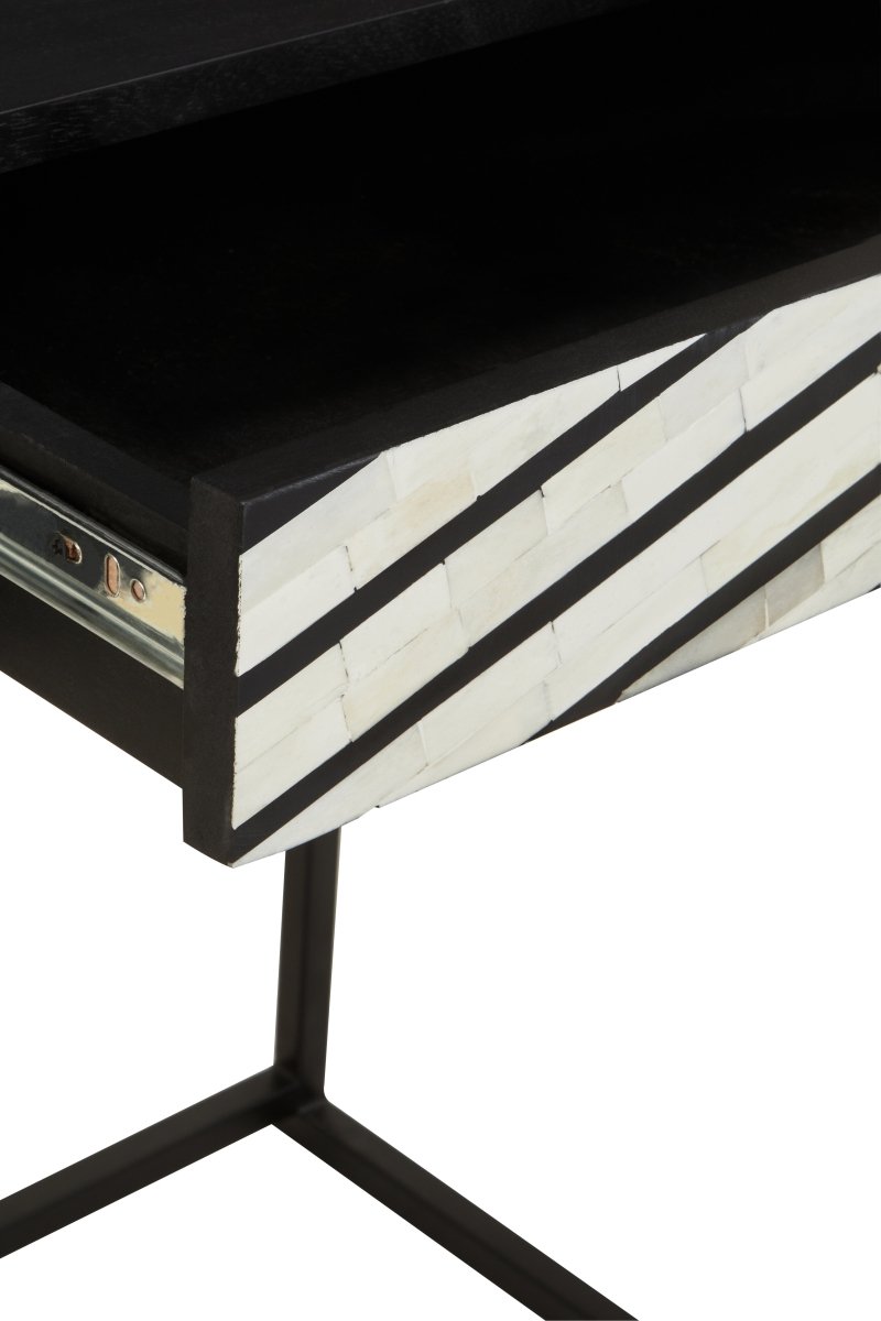 Allora Two Drawer Console Table | Bone Inlay - OPULENT Co